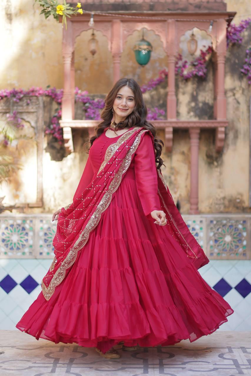 Premium Star Georgette Designer Gown