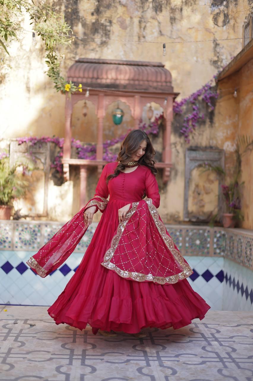 Premium Star Georgette Designer Gown