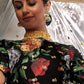 Black Floral Embroidered Lehenga Choli Set