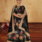 Black Floral Embroidered Lehenga Choli Set