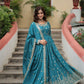 Designer Chinon Kurti, Sharara & Dupatta Set