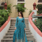 Designer Chinon Kurti, Sharara & Dupatta Set