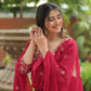 Luxurious Blooming Embroidered Gown with Dupatta