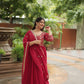 Luxurious Blooming Embroidered Gown with Dupatta