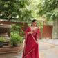 Luxurious Blooming Embroidered Gown with Dupatta