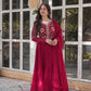 Premium Faux Blooming Georgette Gown with Dupatta