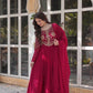 Premium Faux Blooming Georgette Gown with Dupatta