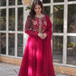 Premium Faux Blooming Georgette Gown with Dupatta