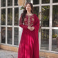 Premium Faux Blooming Georgette Gown with Dupatta