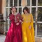 Premium Faux Blooming Georgette Gown with Dupatta