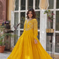 Premium Faux Blooming Georgette Gown with Dupatta