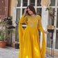 Premium Faux Blooming Georgette Gown with Dupatta