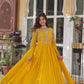Premium Faux Blooming Georgette Gown with Dupatta