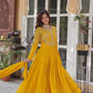 Premium Faux Blooming Georgette Gown with Dupatta