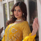 Premium Faux Blooming Georgette Gown with Dupatta