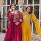 Premium Faux Blooming Georgette Gown with Dupatta
