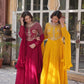 Premium Faux Blooming Georgette Gown with Dupatta