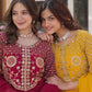 Premium Faux Blooming Georgette Gown with Dupatta