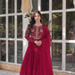 Premium Faux Blooming Georgette Gown with Dupatta