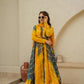 Luxe Tebby Silk Laheriya Print Gown Set