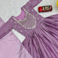 Luxury Embroidered Chinon Gown with Dupatta