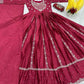 Luxury Embroidered Chinon Gown with Dupatta