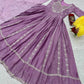 Luxury Embroidered Chinon Gown with Dupatta