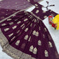 Embroidered Fox Georgette Gown