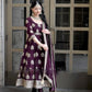 Embroidered Fox Georgette Gown