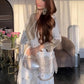 White & Gold Vichitra Silk Embroidered Sharara Set