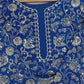 Elegant Navy Blue Faux Georgette Sharara Suit
