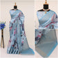 Handloom Silk Digital Print Saree